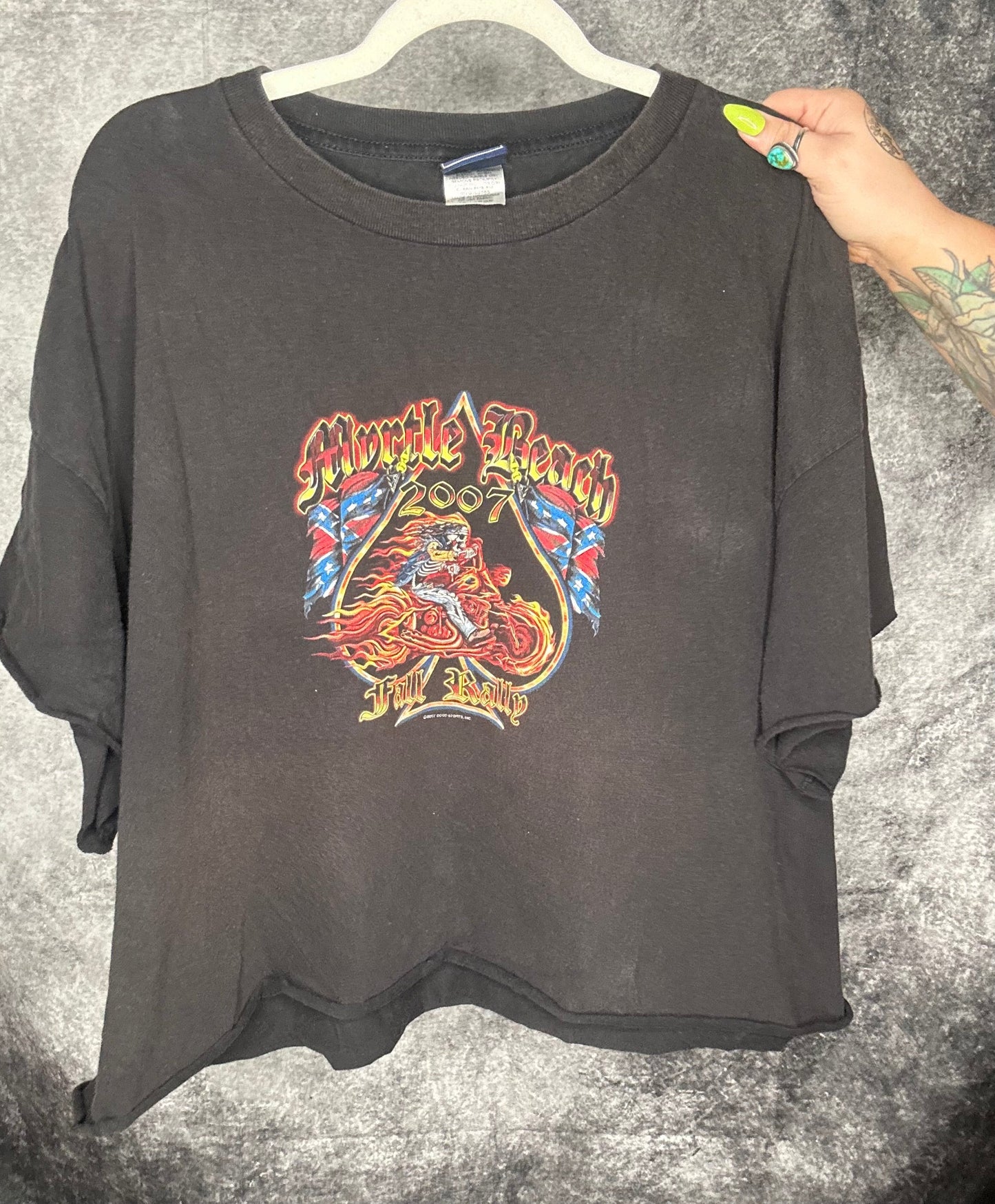 2007 Fall Rally Cropped Tee-size 5x