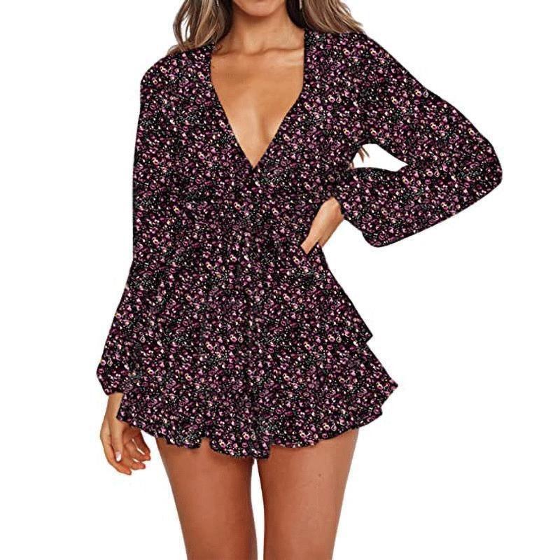Floral Breeze Chiffon Dress | Casual Printed One-Piece Dress