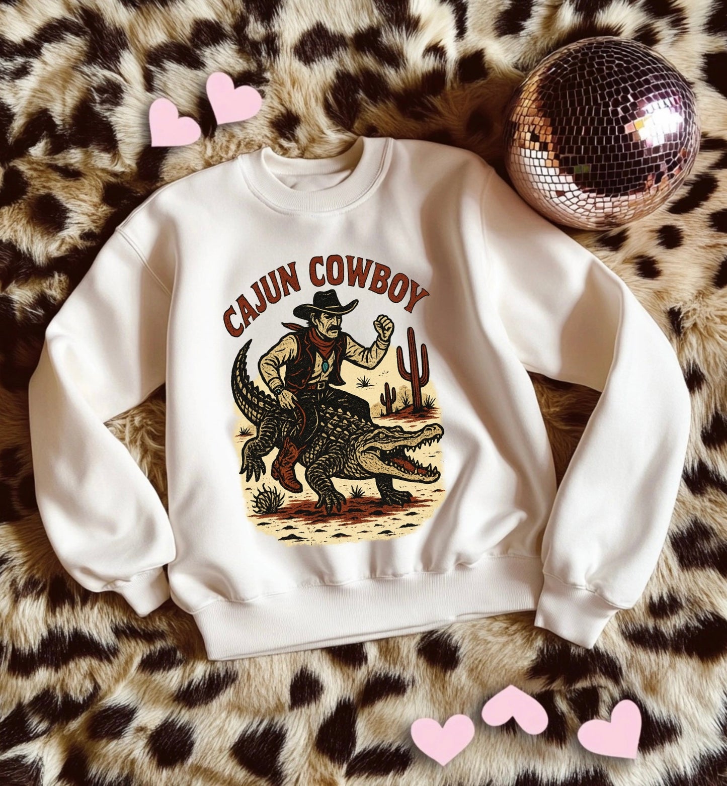 Cajun Cowboy TEE or CREWNECK