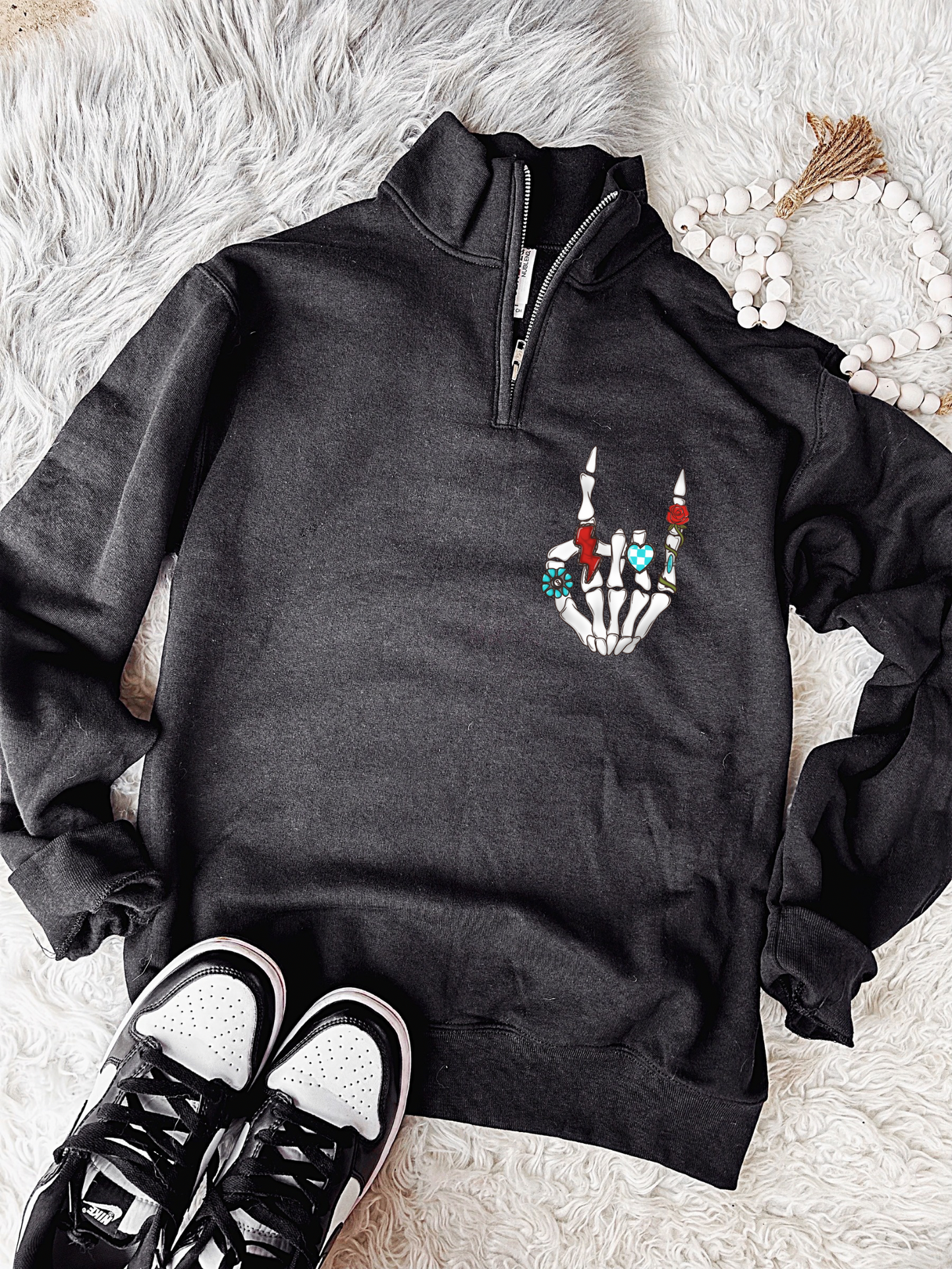 Rebel Rose Quarter Zip