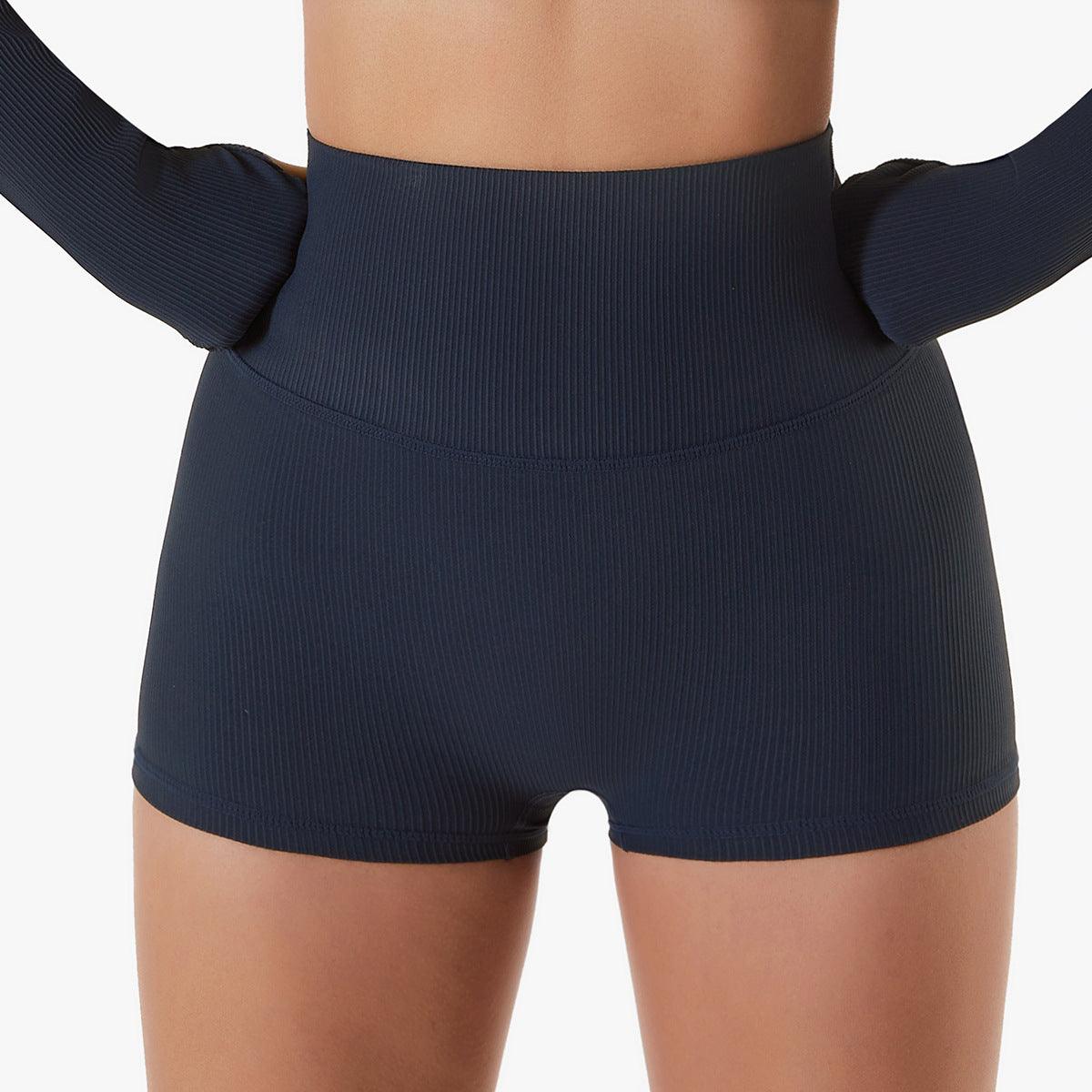 High-Waisted Ribbed Fitness Shorts | Butt Lifting & Flattering Activewear for Yoga, Running & More