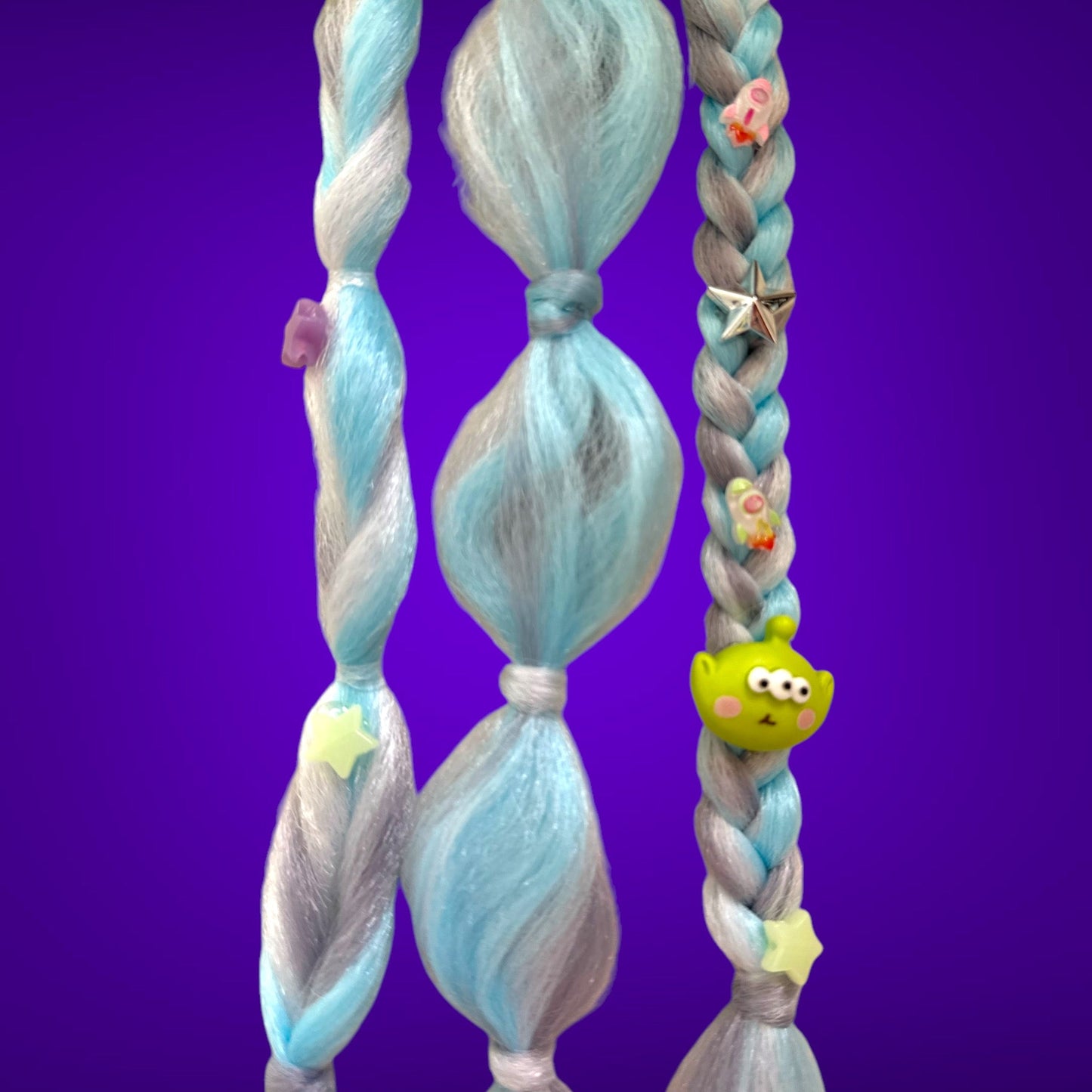 Flying Saucer Braided Ponytail Set