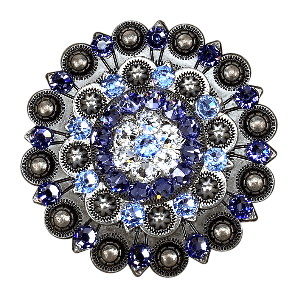 Light Sapphire Clear & Lilac Antique Silver Berry Jacket European Crystal