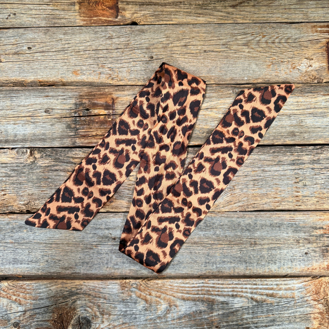 Brown and Black Western Skinny Mini Wild Rag Scarf / Cowgirl Necktie #TW118