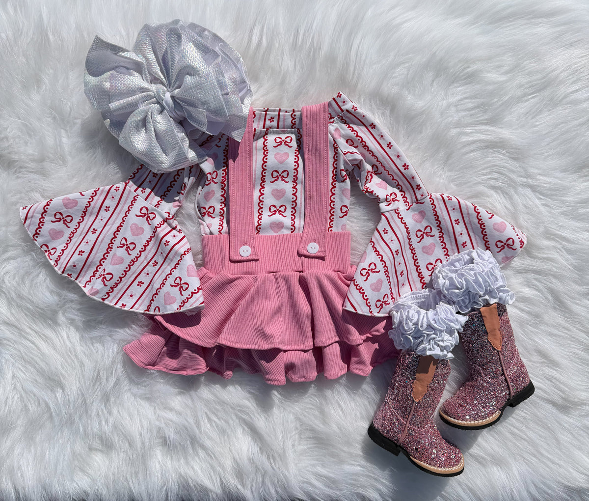 Pink suspender skirt (FINAL SALE)