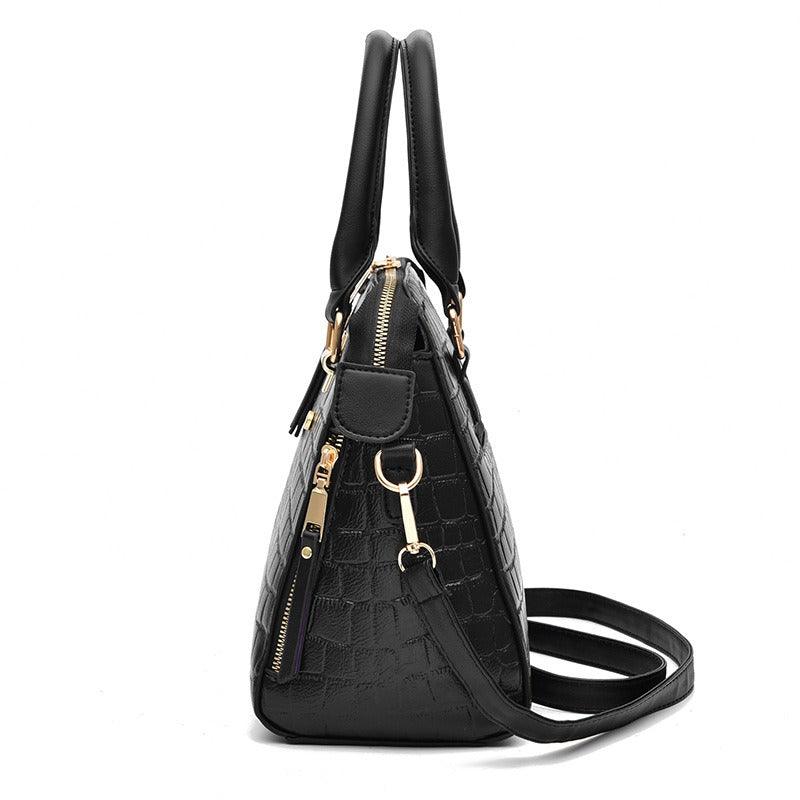 Luxe Alligator Leather Shoulder Bag - Stylish Premium Leather Bag for Women