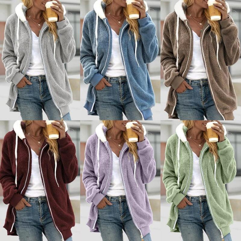 Plush Zipper Hooded Jacket | Warm, Cozy & Stylish for the Cowgirl Lifestyle
