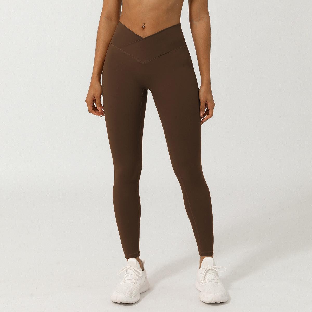 V-Shaped High-Waisted Yoga Pants | Skinny Fit Workout Pants for Fitness & Yoga