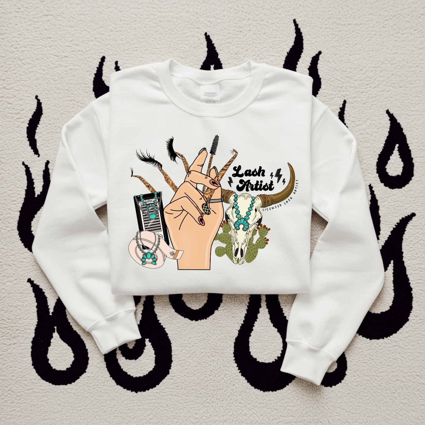 Western Lash Artist TEE, CREWNECK or QUARTER ZIP