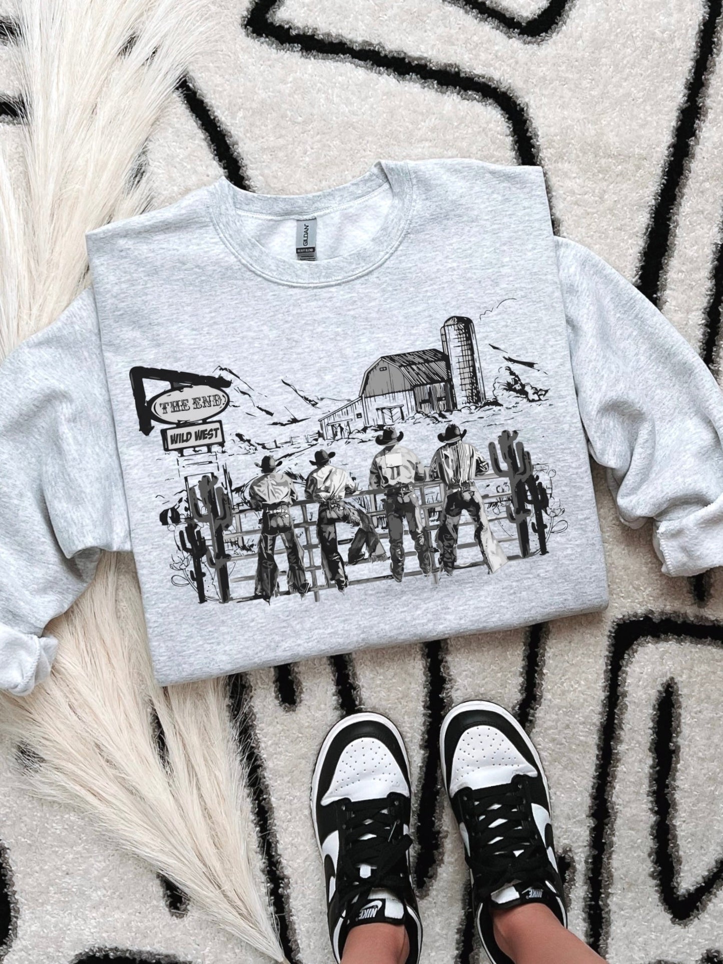 Cowboy Scene TEE or CREWNECK