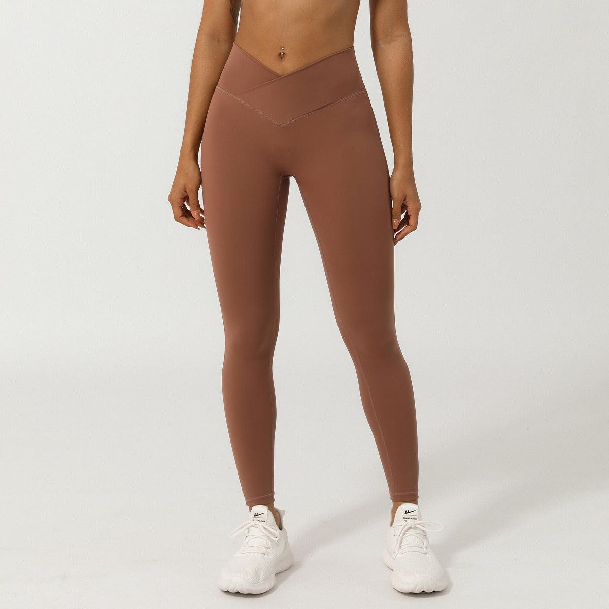 V-Shaped High-Waisted Yoga Pants | Skinny Fit Workout Pants for Fitness & Yoga