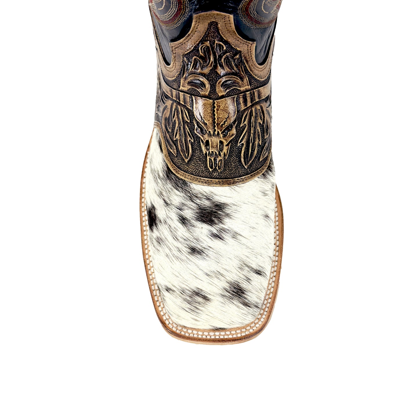 Men's Bulldog Hand Tooled Boots - Cowhide