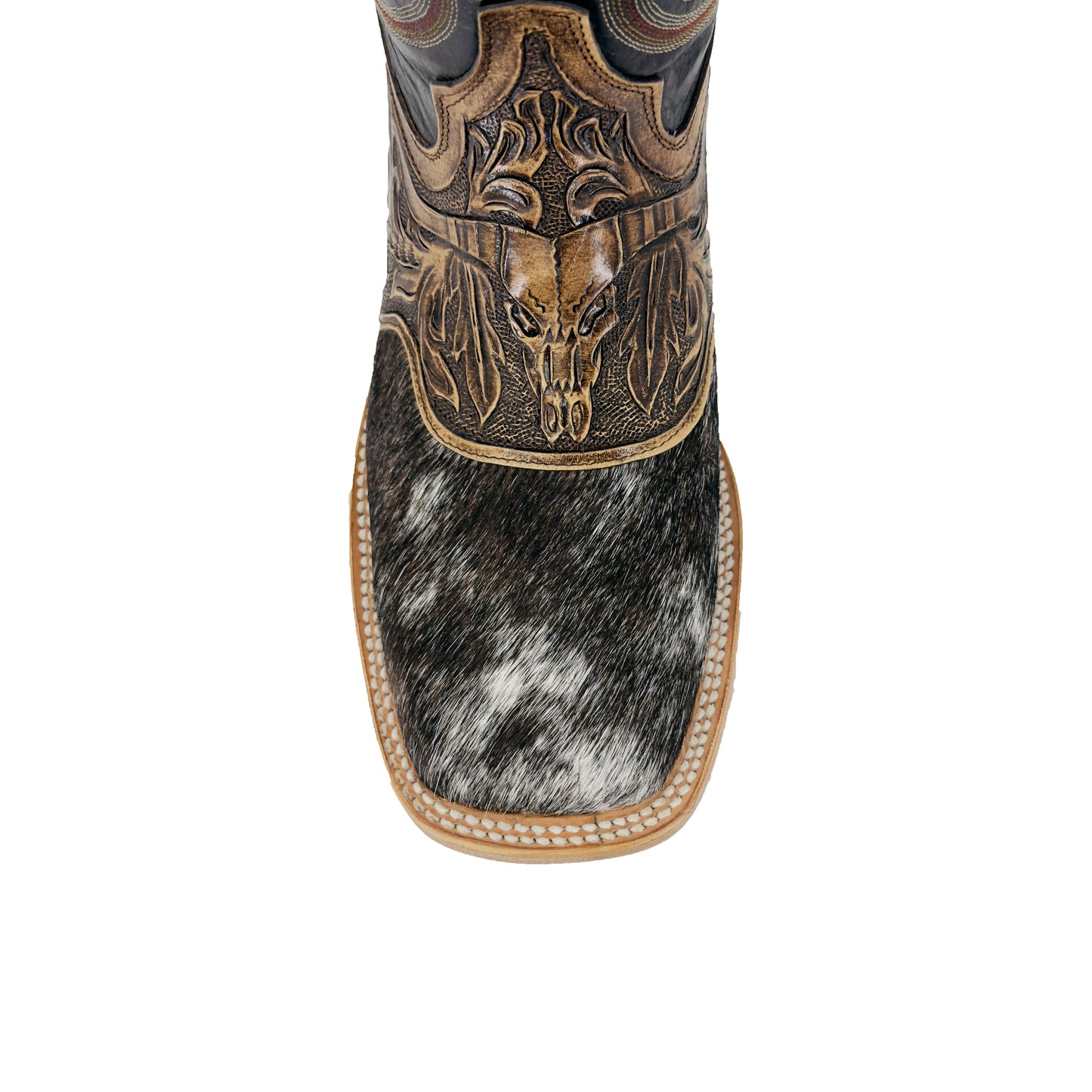 Men's Bulldog Hand Tooled Boots - Cowhide