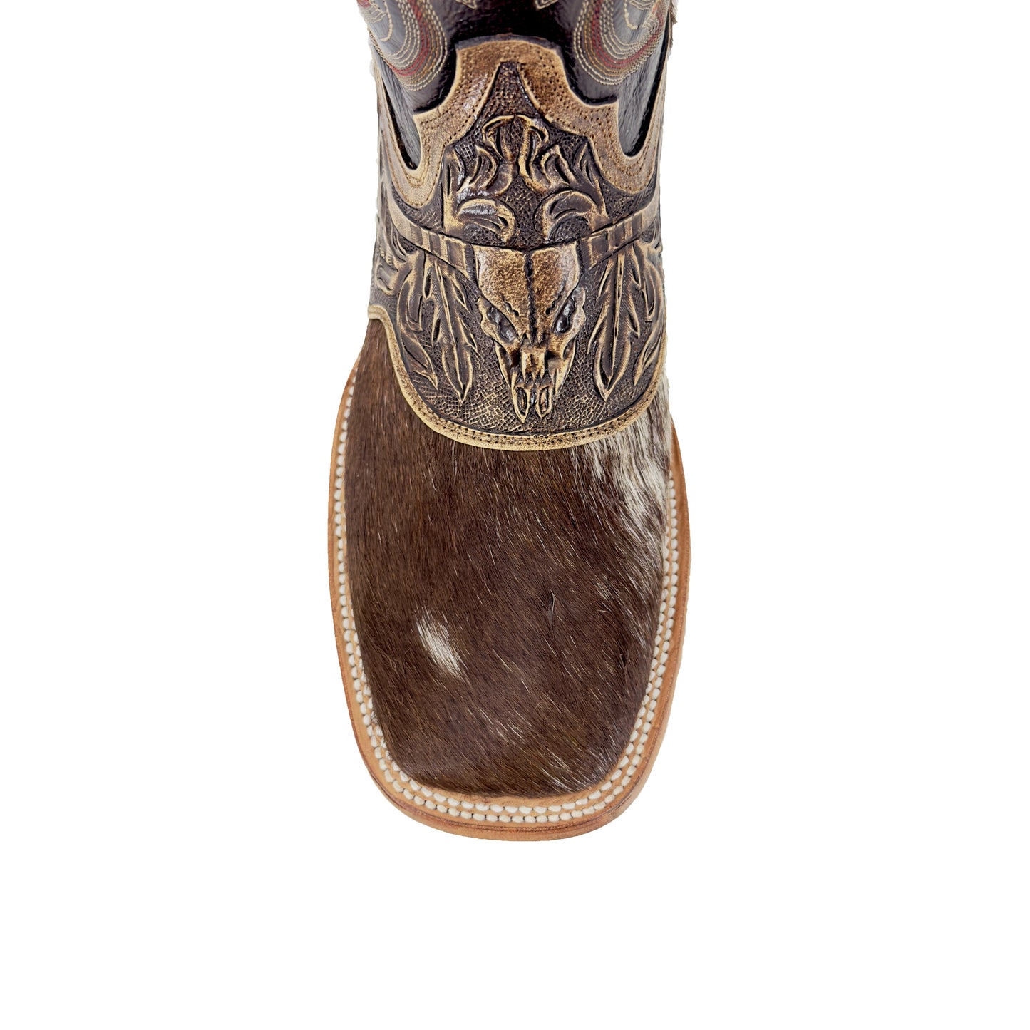 Men's Bulldog Hand Tooled Boots - Cowhide