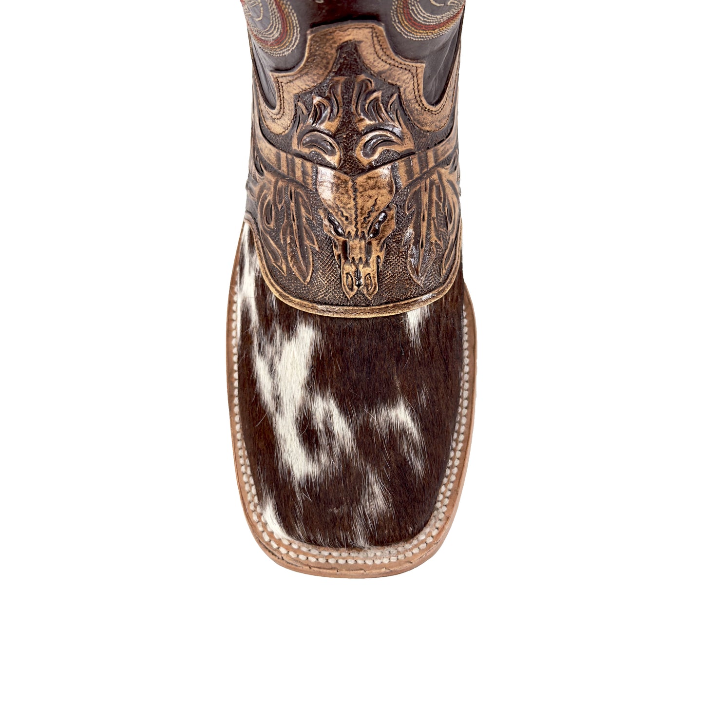 Men's Bulldog Hand Tooled Boots - Cowhide
