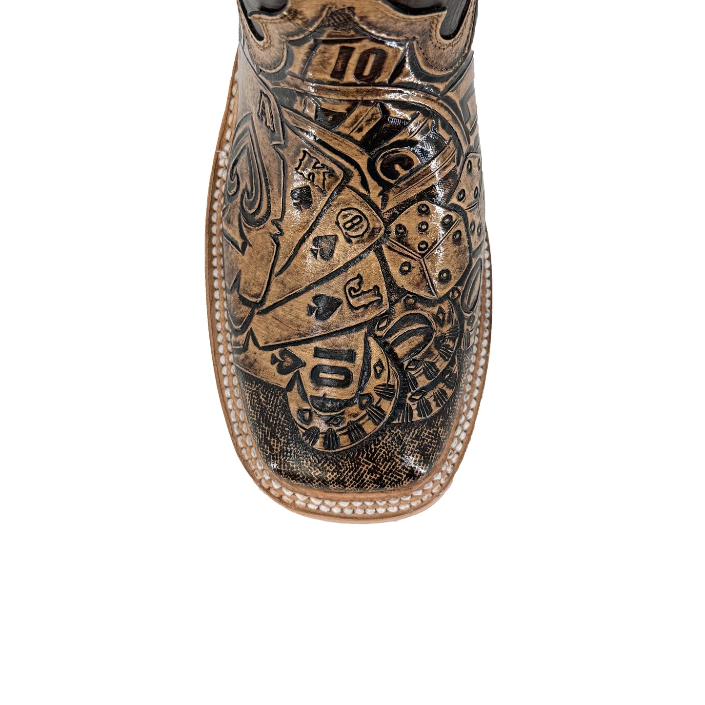 Women's Bulldog Hand Tooled Boots - Royal Flush Rustic