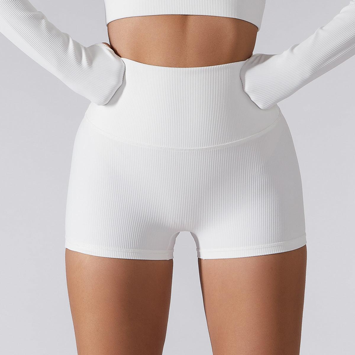 High-Waisted Ribbed Fitness Shorts | Butt Lifting & Flattering Activewear for Yoga, Running & More