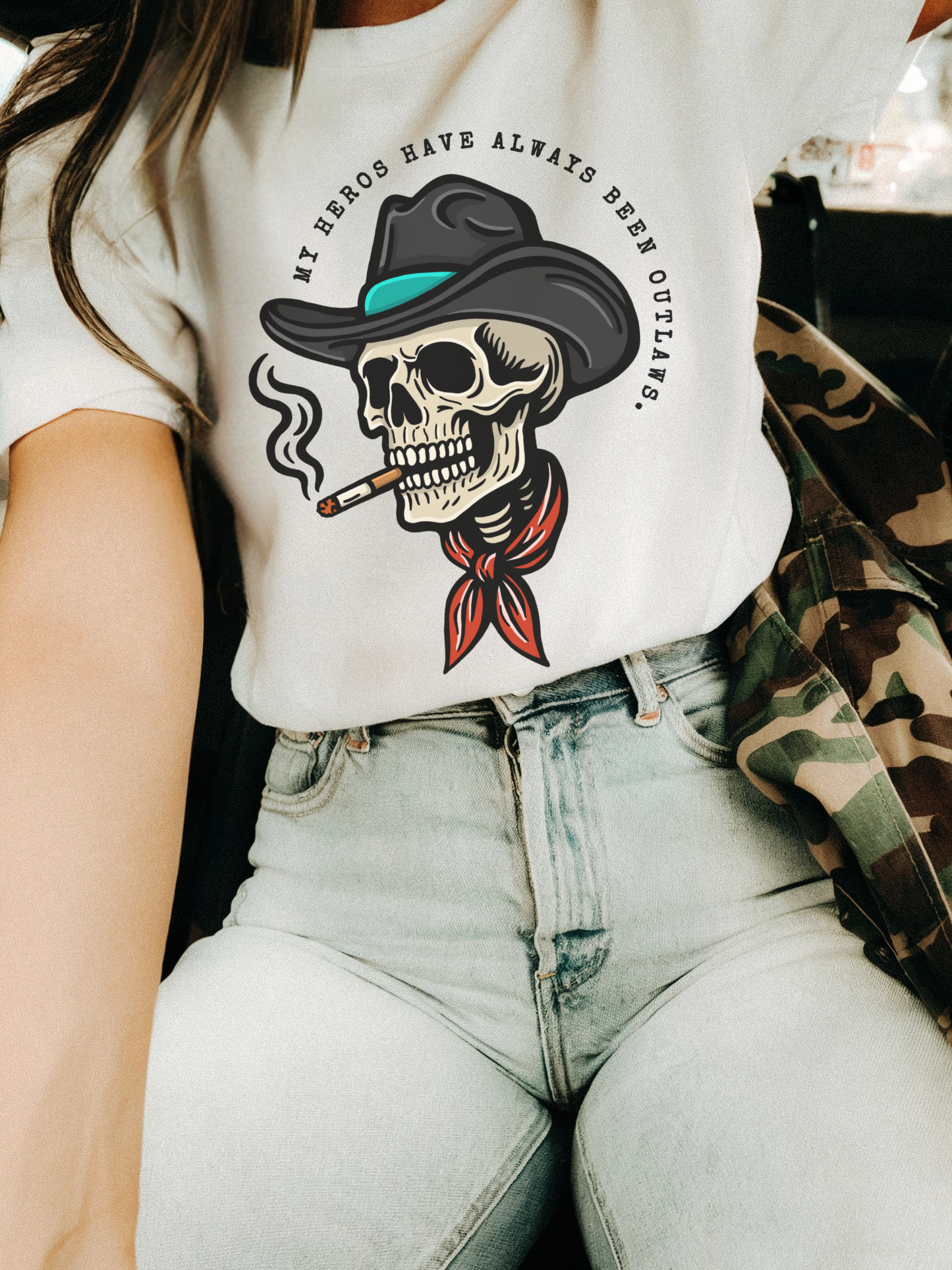 My Heros have always been Outlaws tee