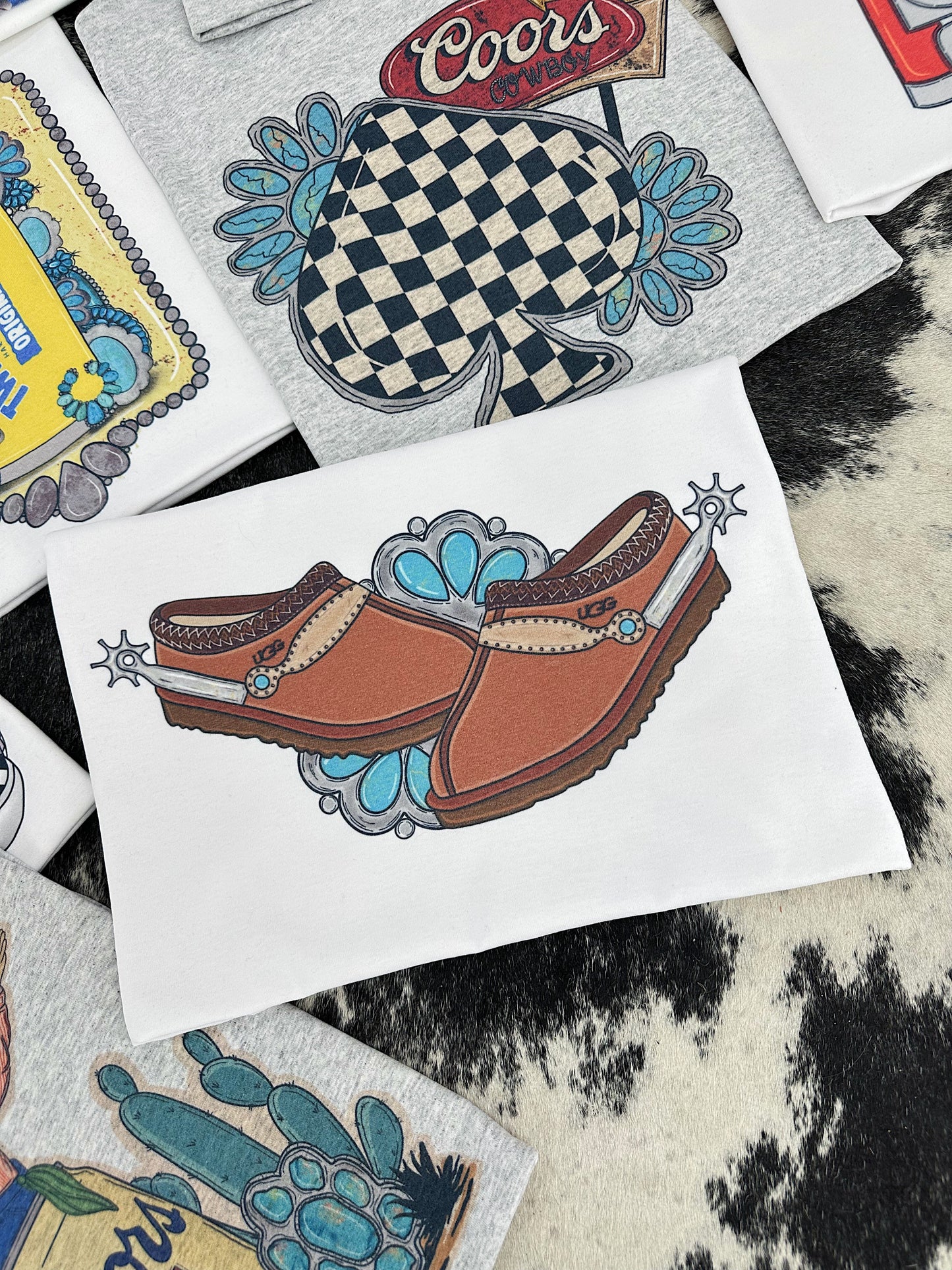 Western Slippers TEE or CREWNECK