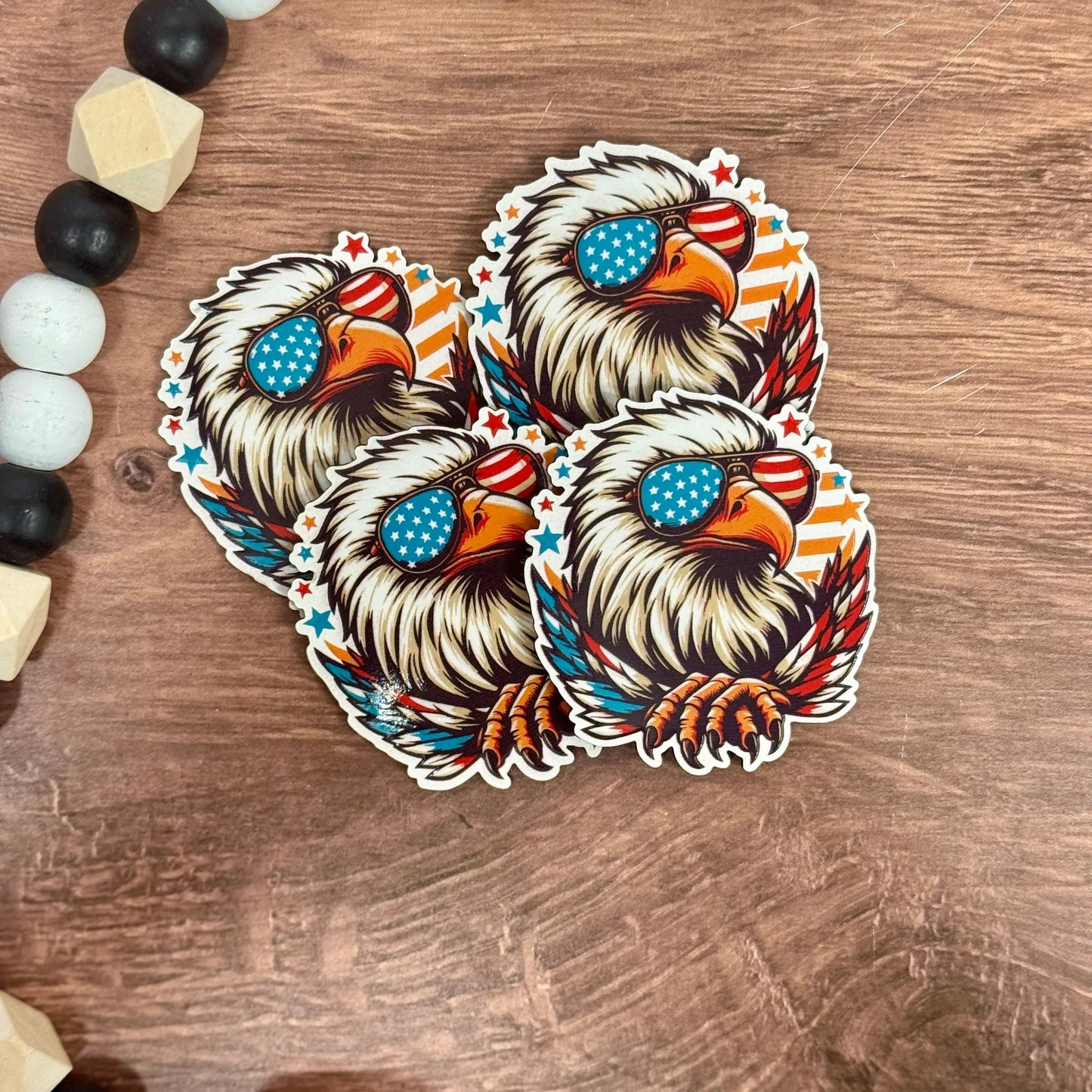 Bald Eagle Aviators | USA | UV Printed Leather Hat Patch