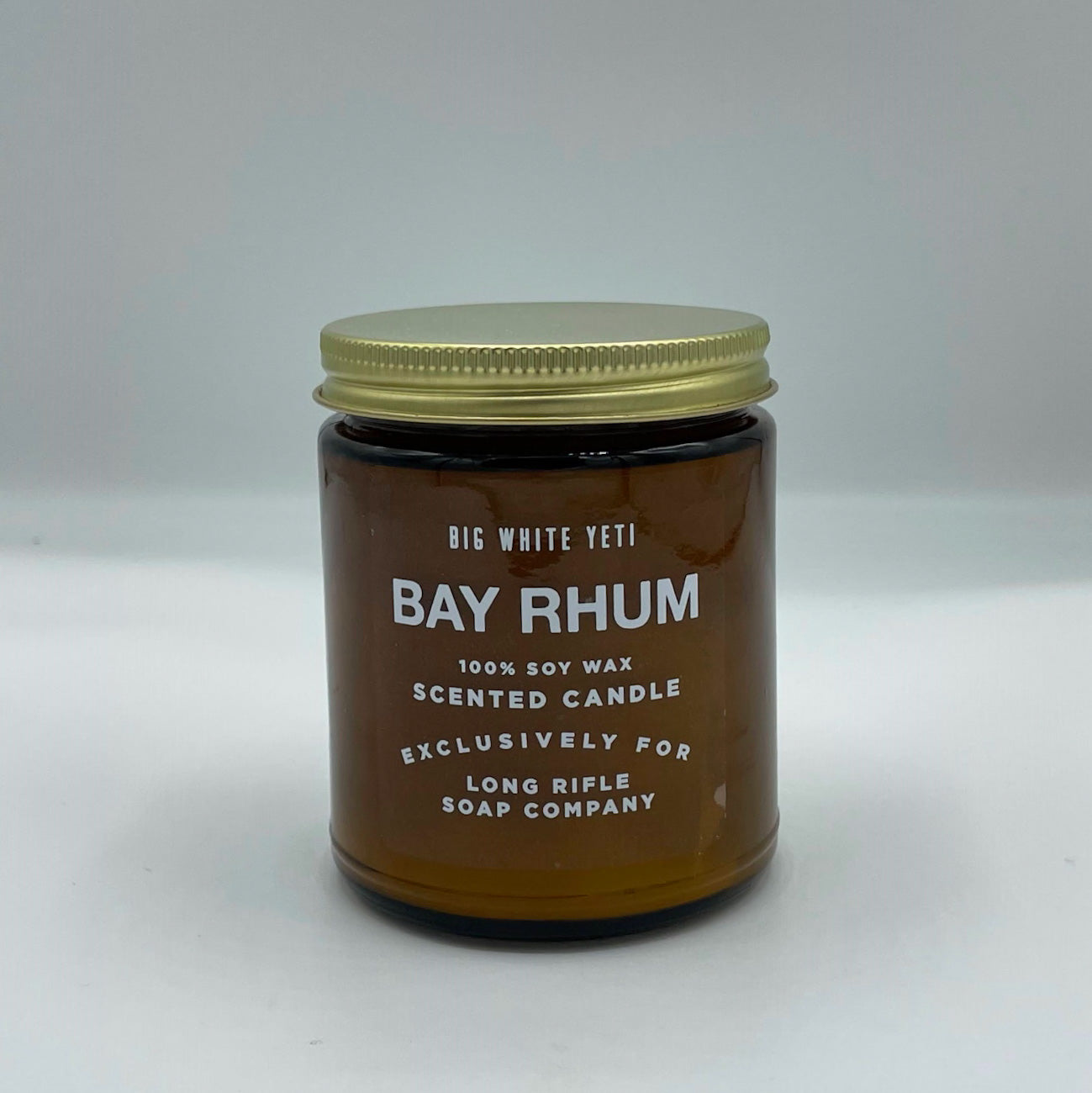 Bay Rhum Candle by Big White Yeti | 9 oz Amber Jar
