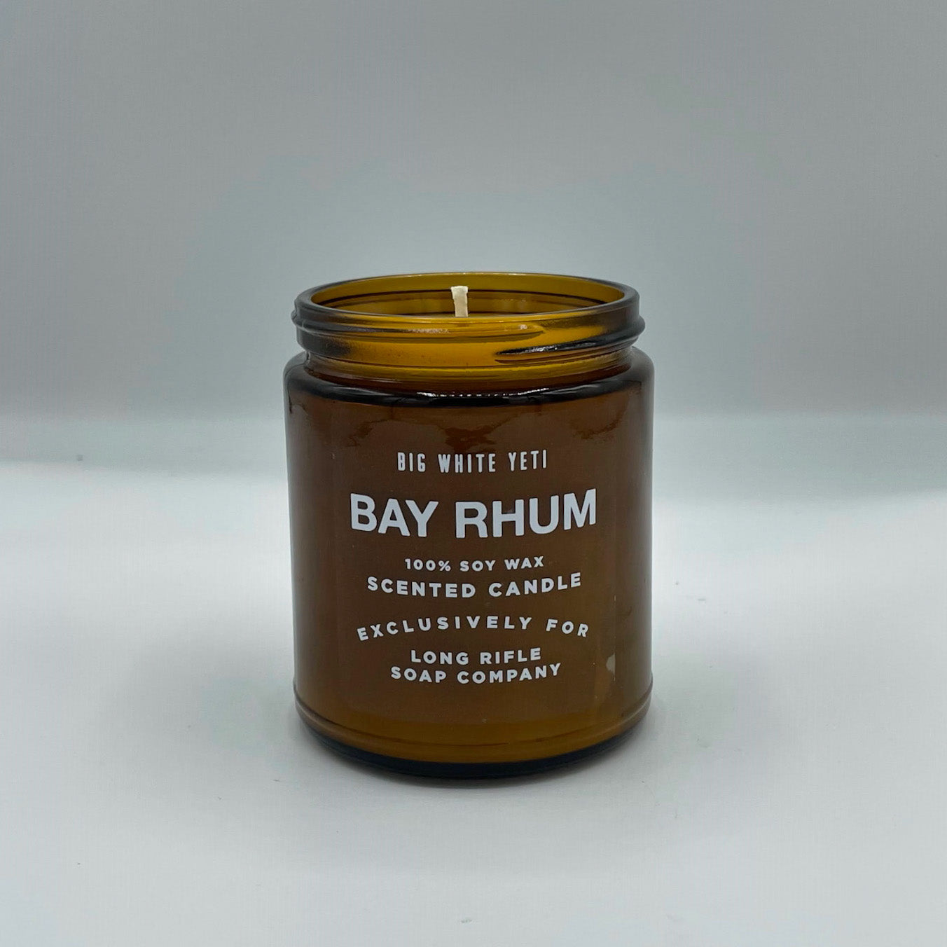 Bay Rhum Candle by Big White Yeti | 9 oz Amber Jar