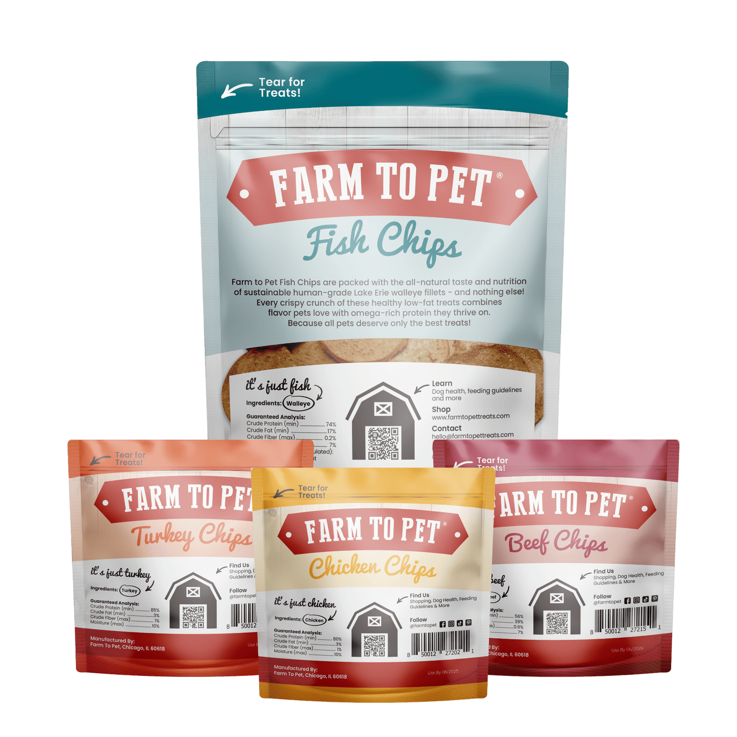 Puppy Packs 'n Snacks Dog Treat Starter Pack | Single-Ingredient Training Treats