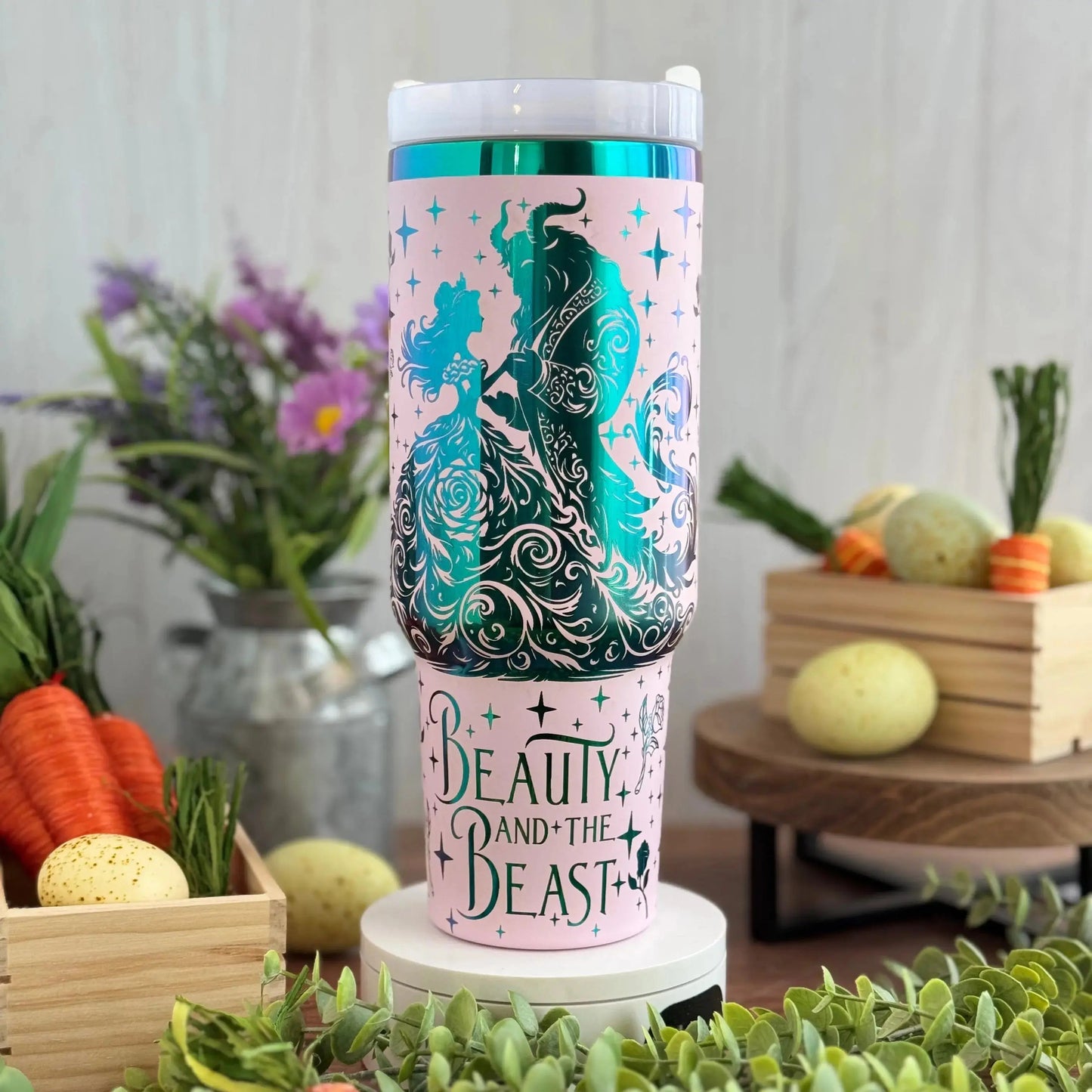Belle! Elegant Beauty and the Beast Theme Engraved Tumbler | 40oz