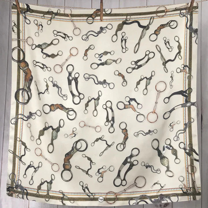 Bits Long Scarf - Bone