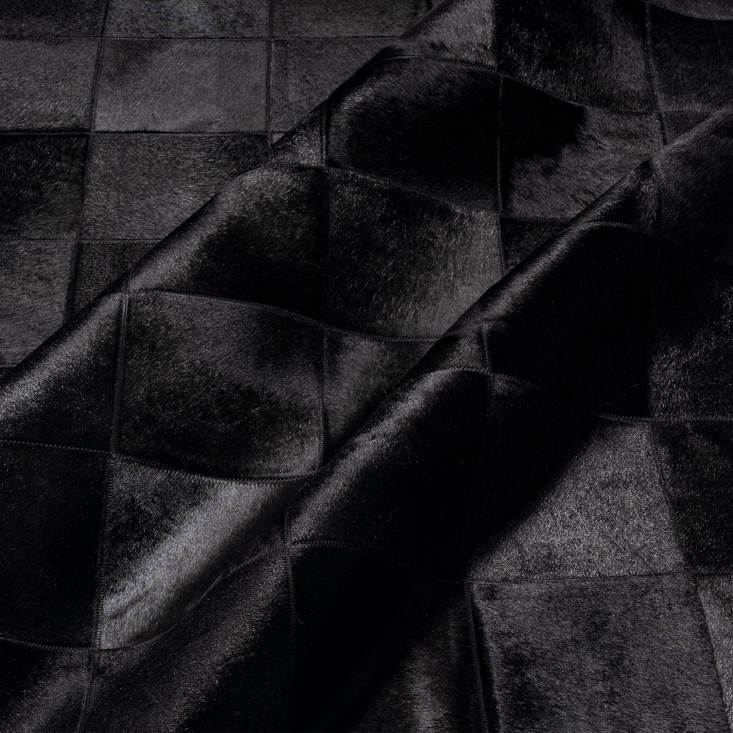 Rhodes Black Cowhide Rug