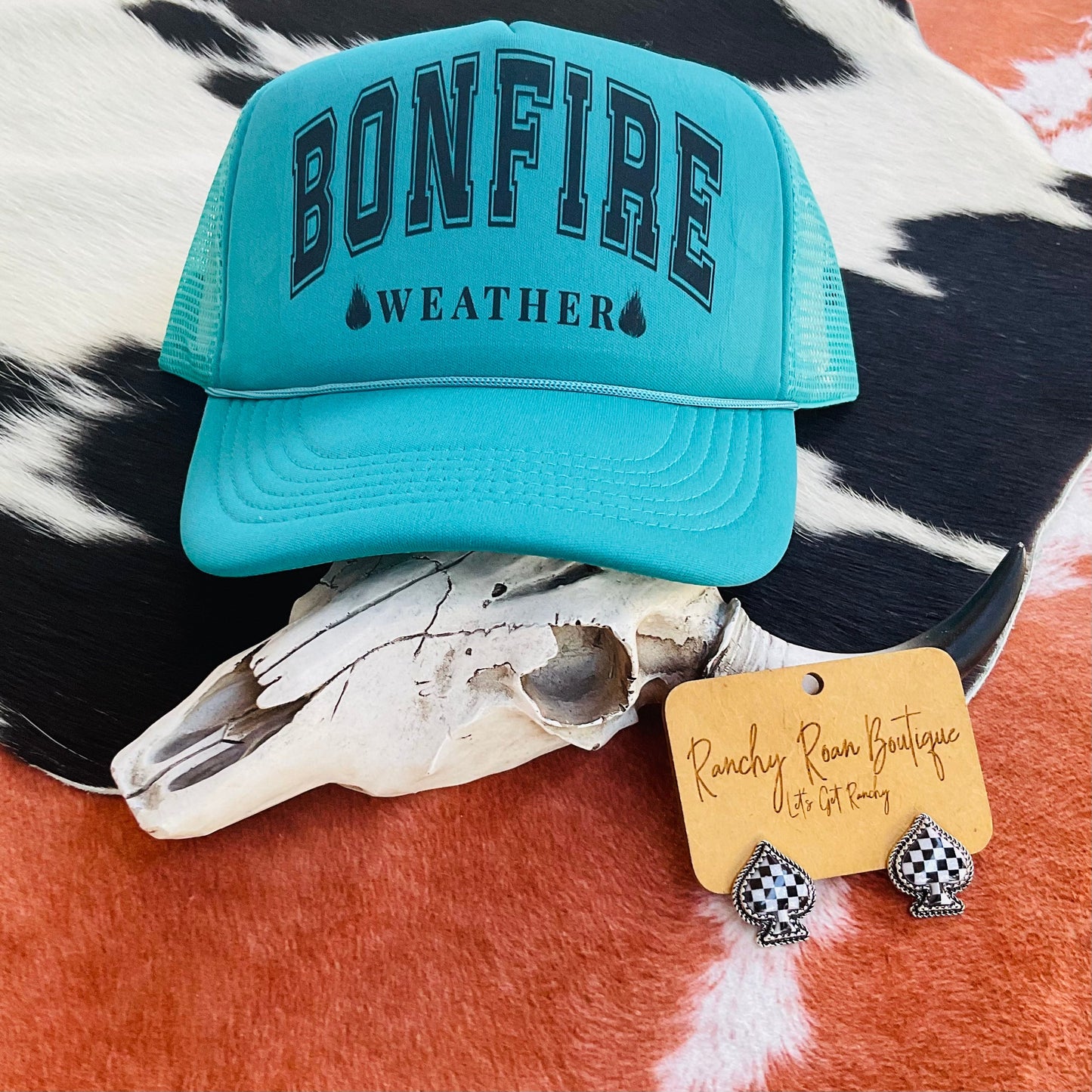 Bonfire Weather Western Trendy Trucker Hat