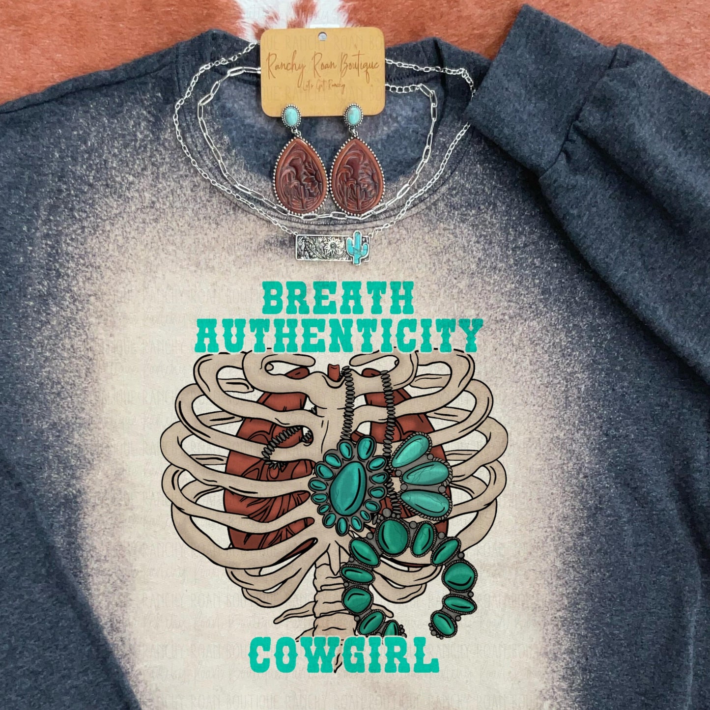 Breathe Authenticity Cowgirl Western Graphic Sweatshirt