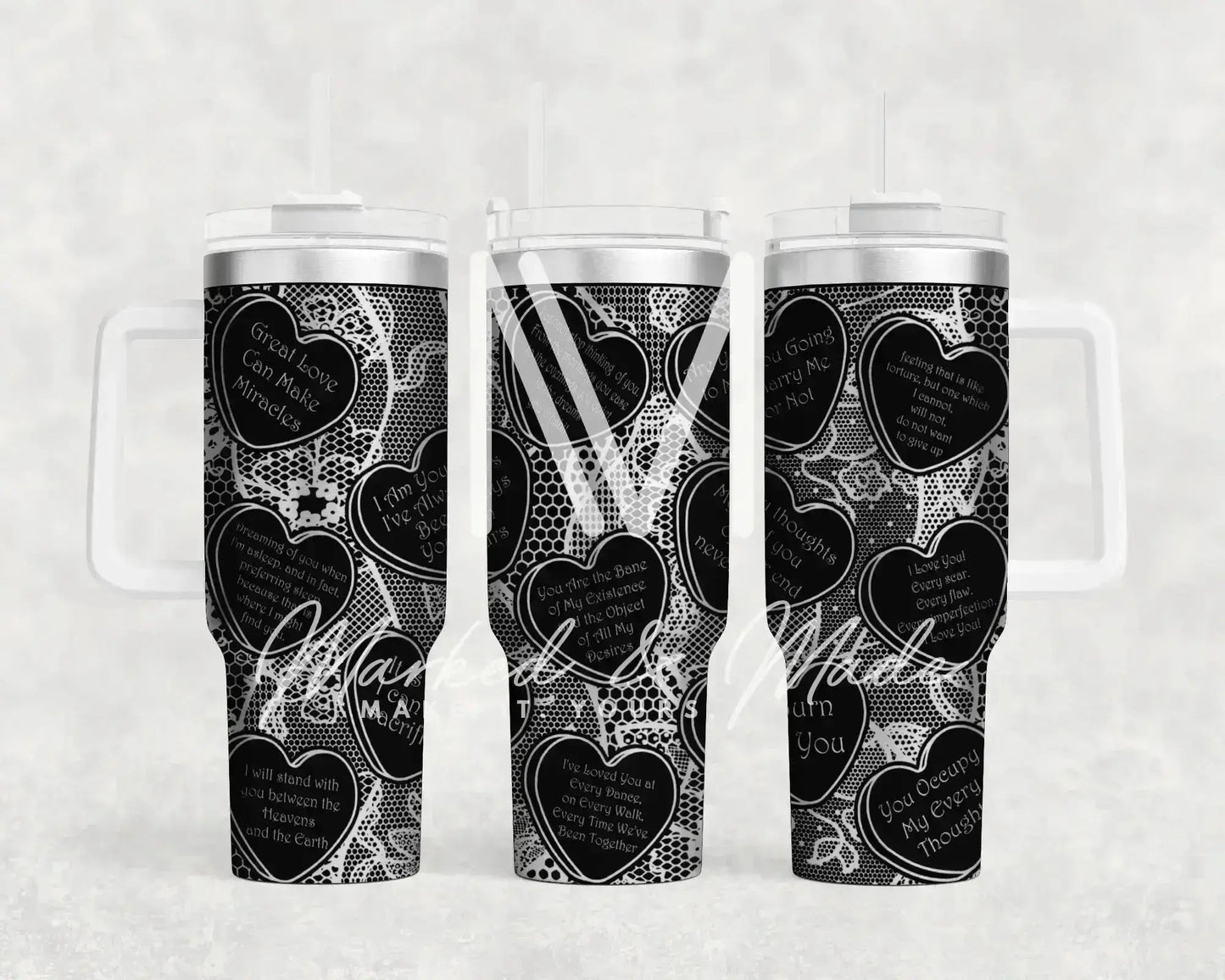 Bridgerton Conversation Hearts Engraved Tumbler | 30oz