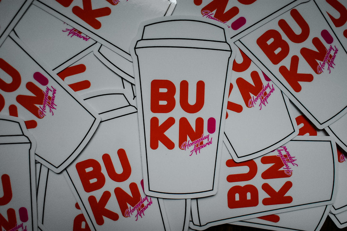 Buck N Go Nuts Cup Sticker