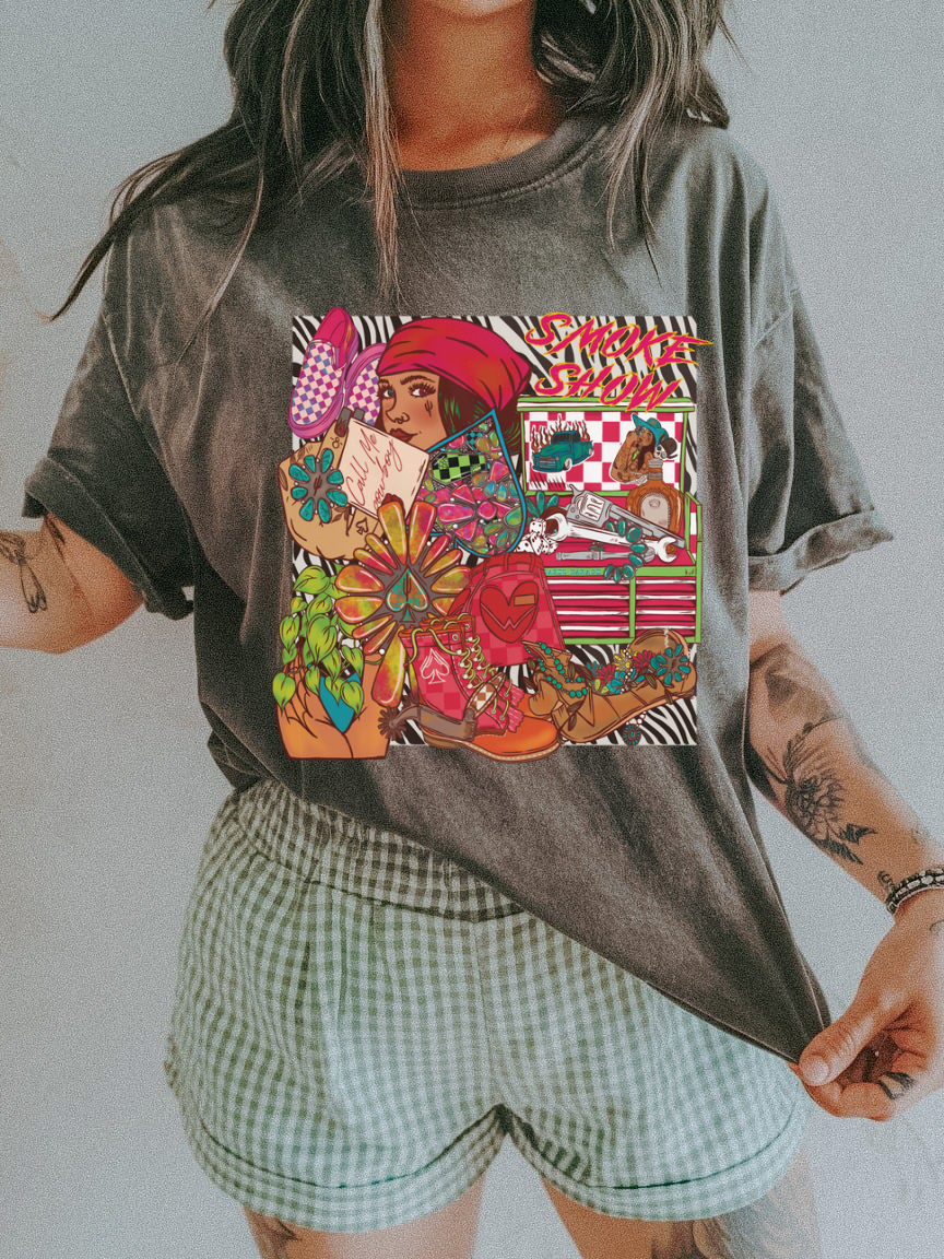 Smokeshow collage Tee
