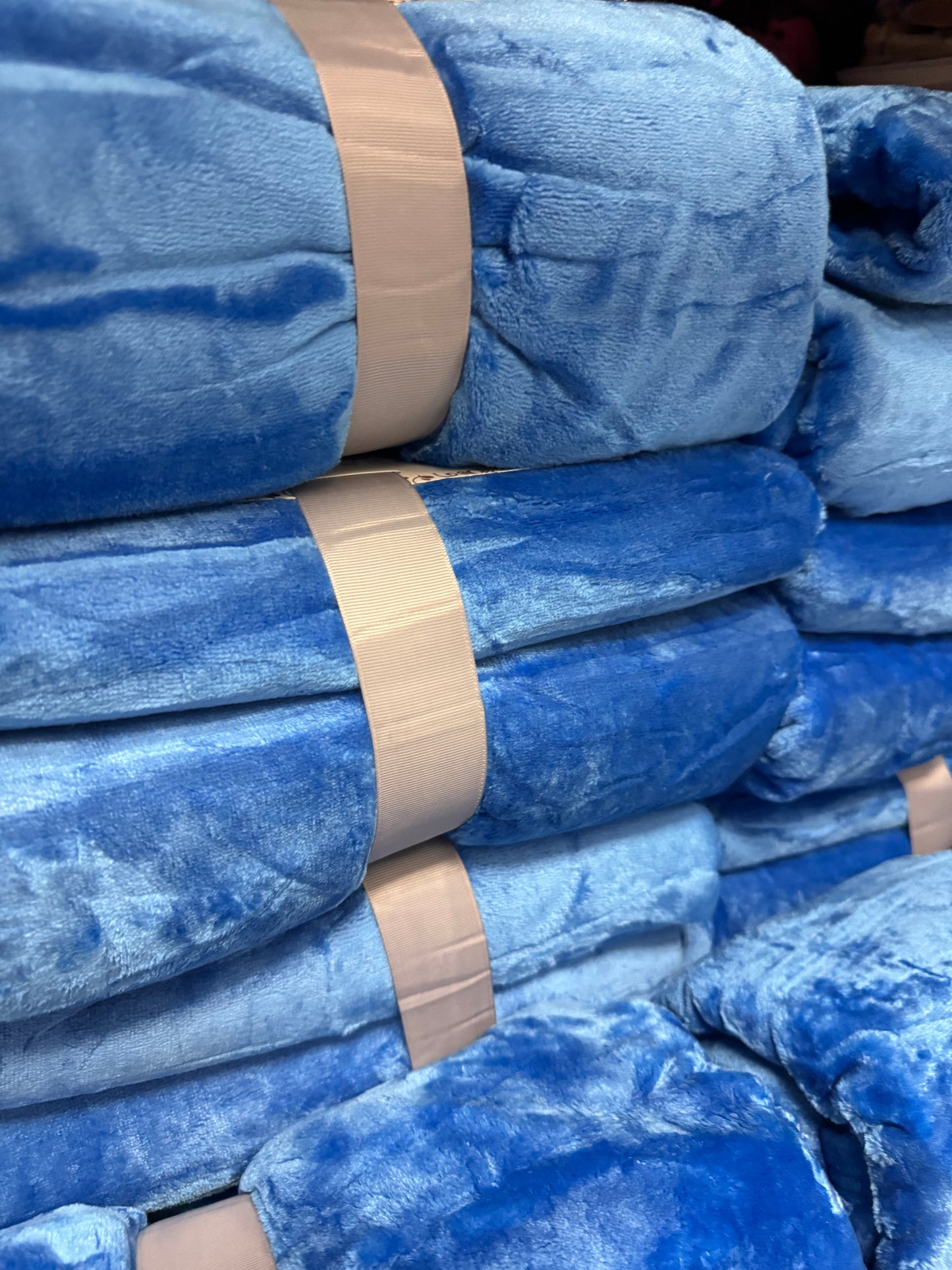 Bright Blue Super Plush Blanket