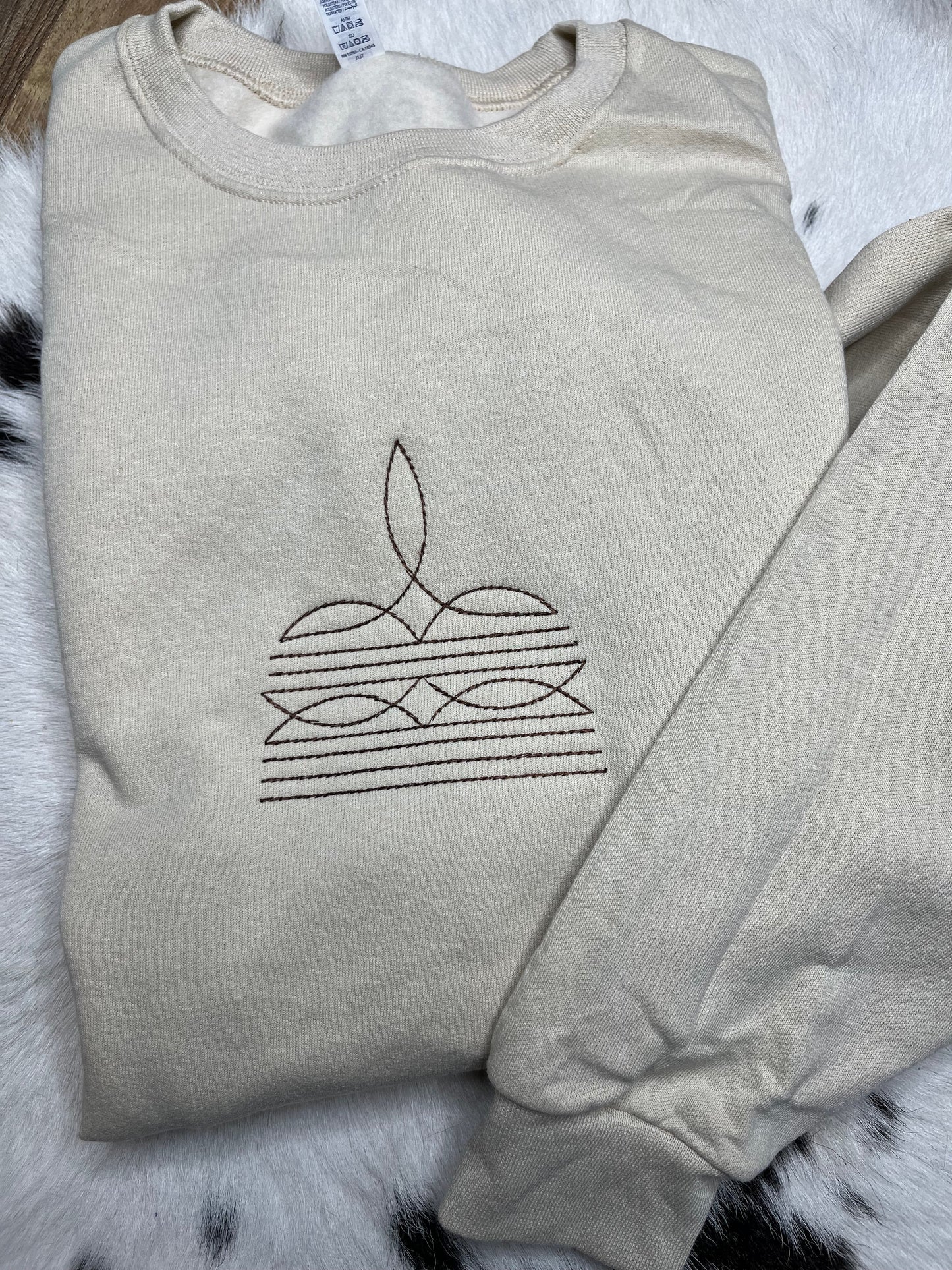 Boot Stitch Embroidered Pullover