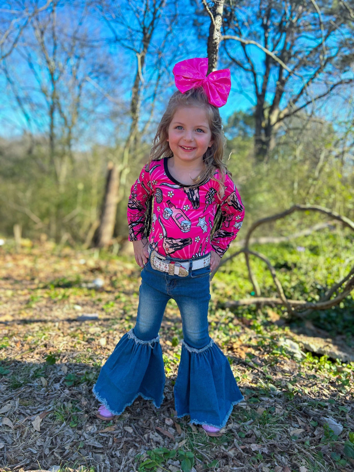 Pink Steerhead Belt