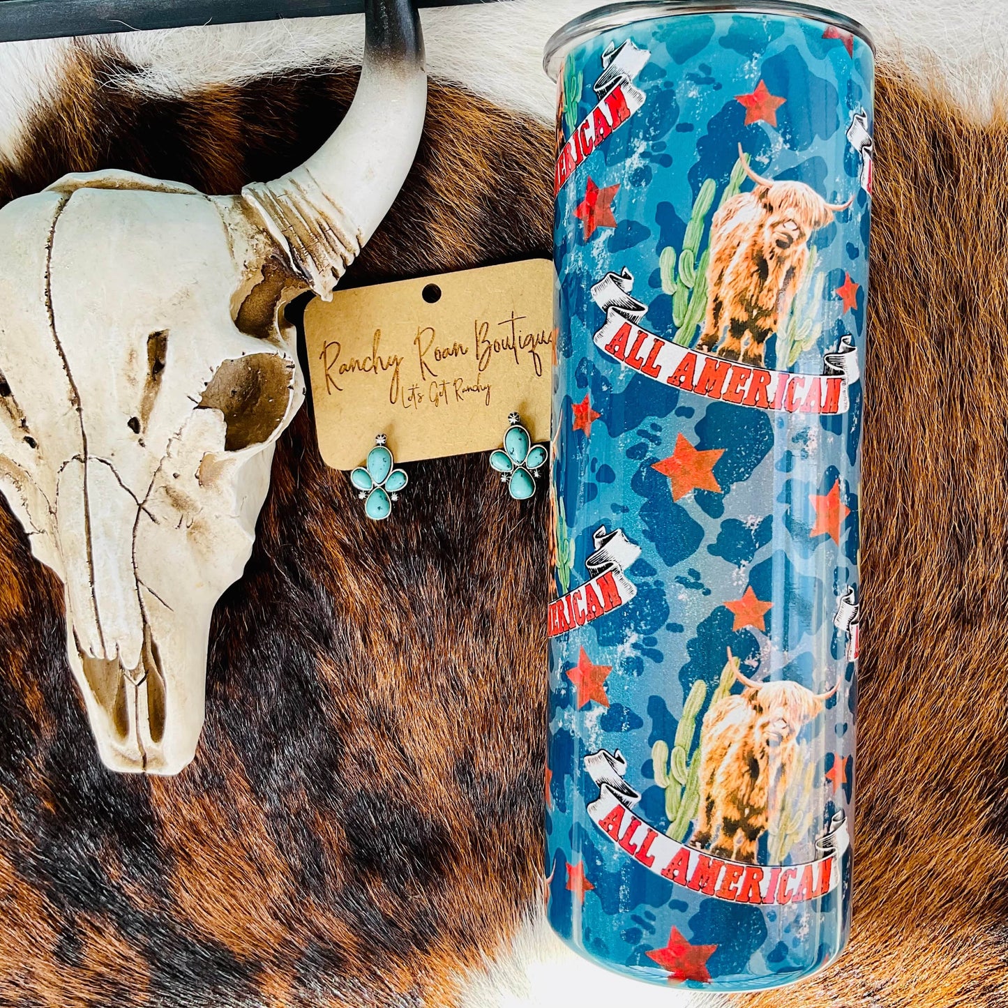 All American Highland 20oz Shimmer Skinny Tumbler