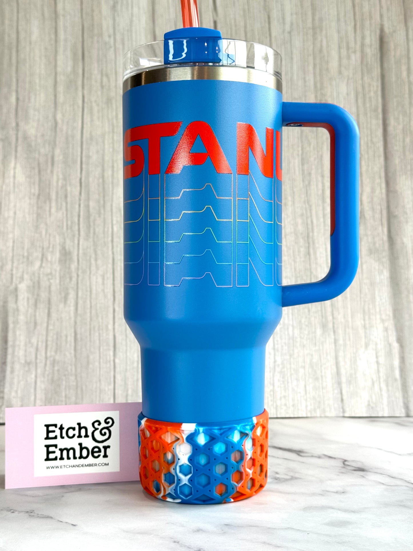 Azure Reverb Remix WAFFLE Tumbler Boot -fits 20-40oz box
