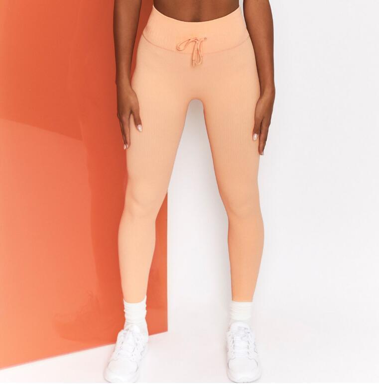 Ribbed High-Waisted Yoga Pants | Soft, Breathable Fitness Leggings