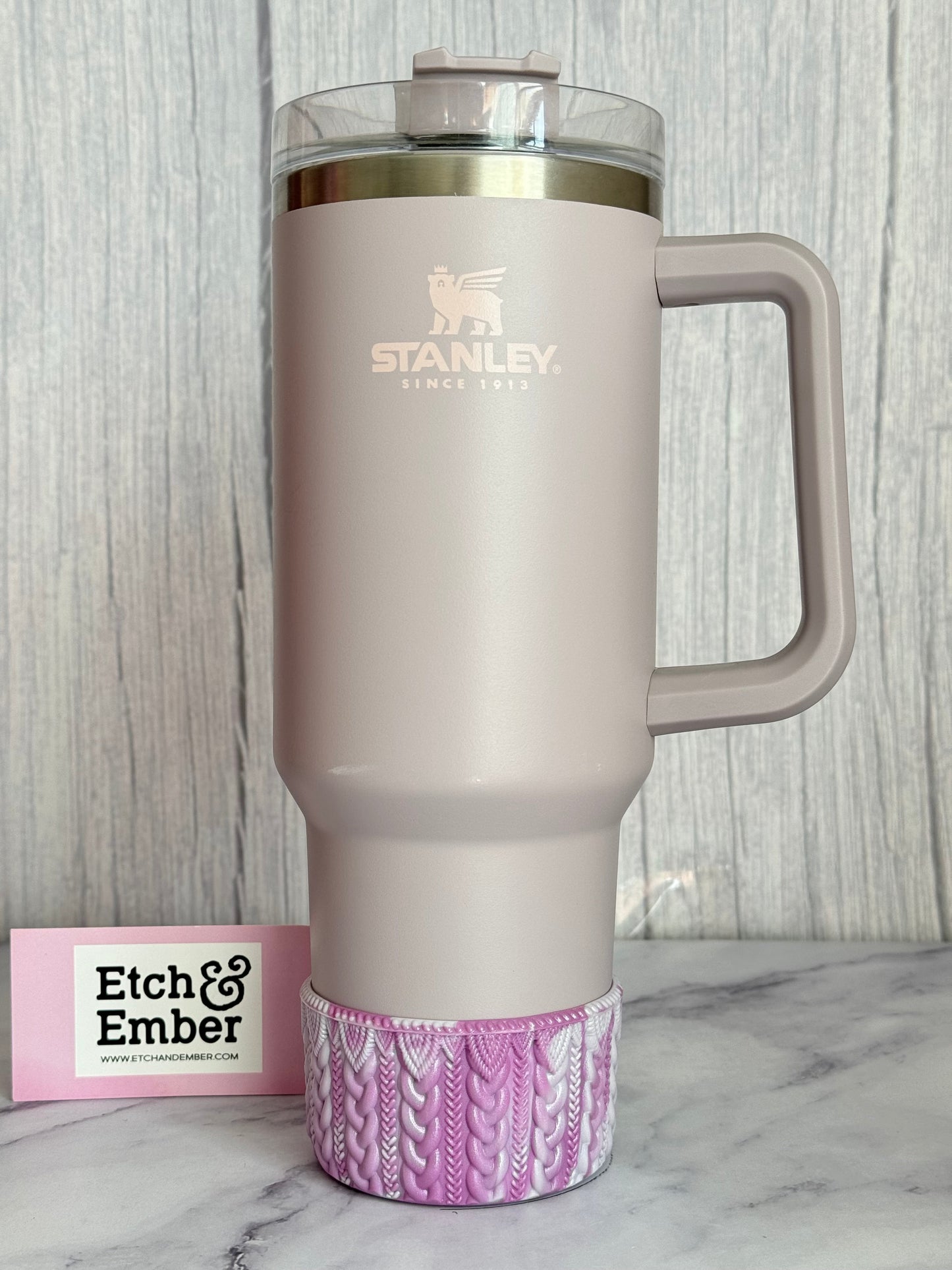 Laura’s Pretty Purple REMIX MACRAME Tumbler Boot