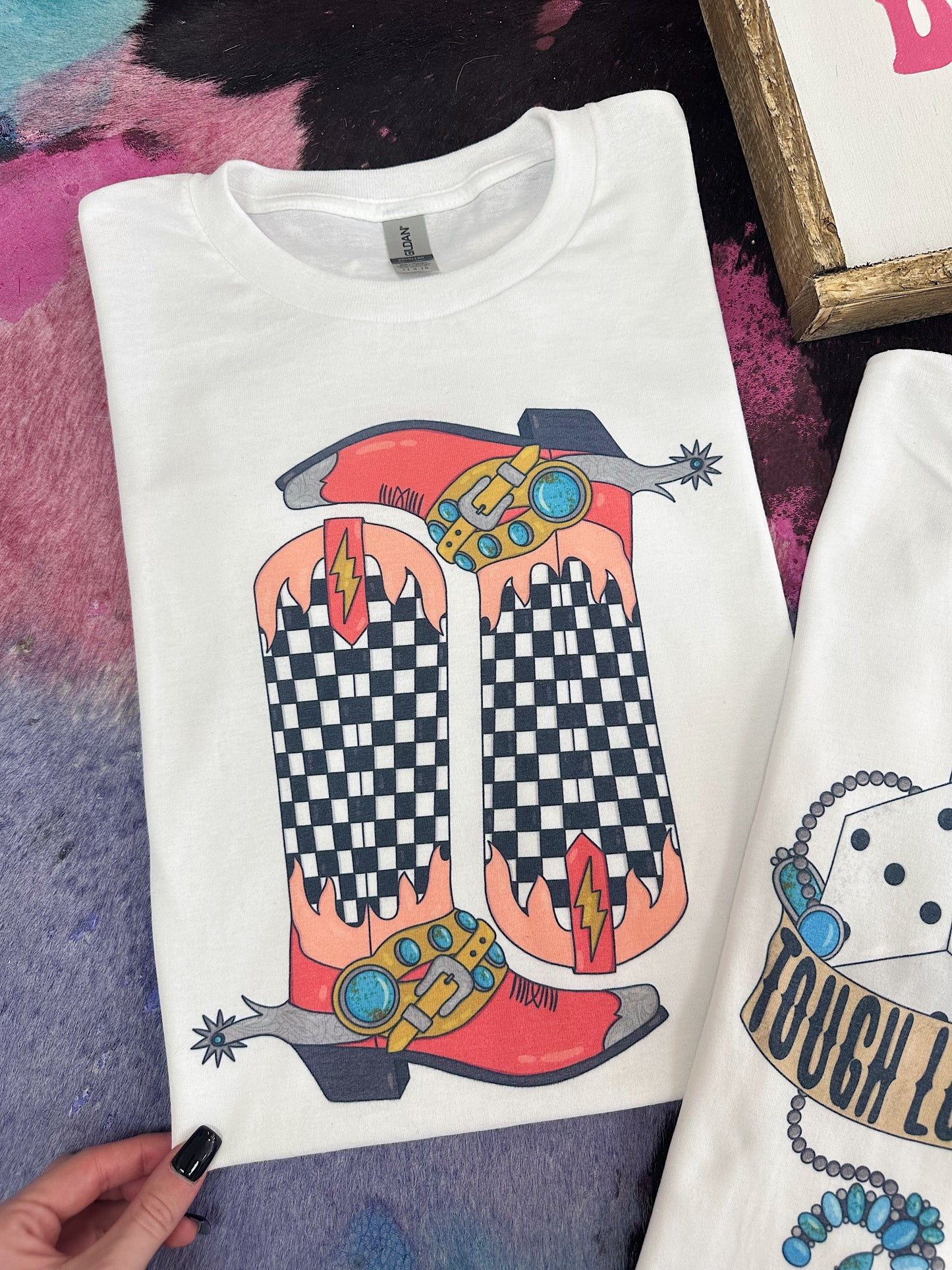 Retro Boots TEE or CREWNECK