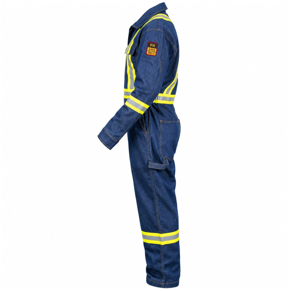 Flame Resistant High Visibility Hi Vis Coverall - 88% C /12% N