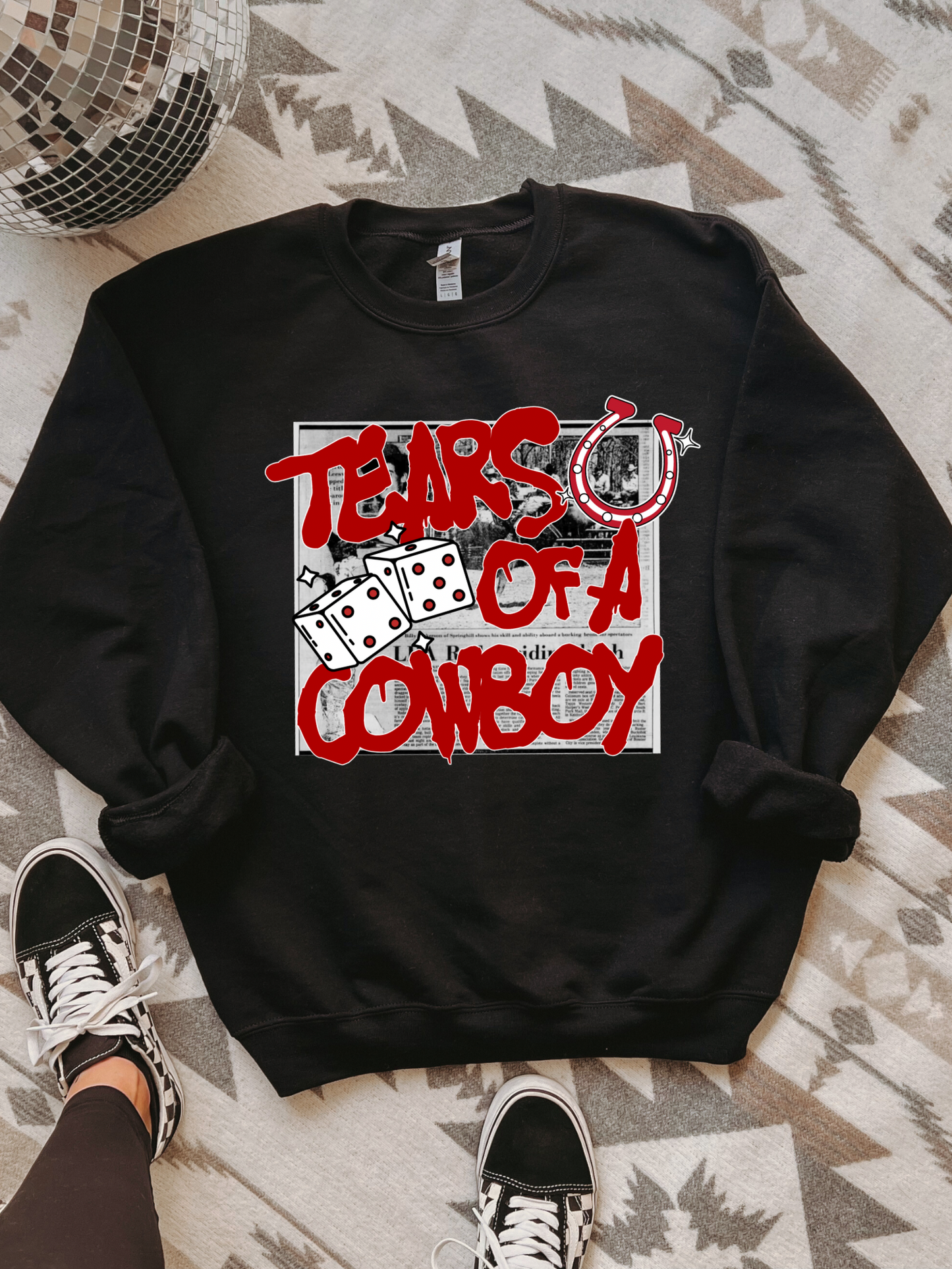 Tears Of A Cowboy Crewneck