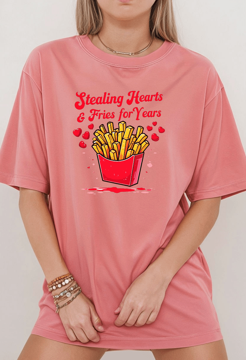 Stealing Hearts and Fries Unisex Ultra Cotton Tee
