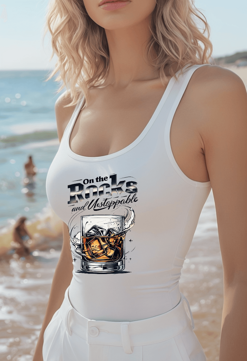 On the Rocks and Unstoppable Womens Racer Back Tank Top