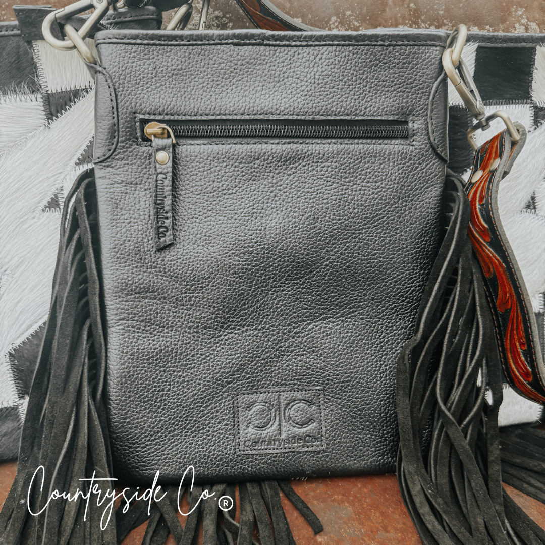 Grit & Glam Stockyards Cowhide Checkered Purse by Countryside Co.