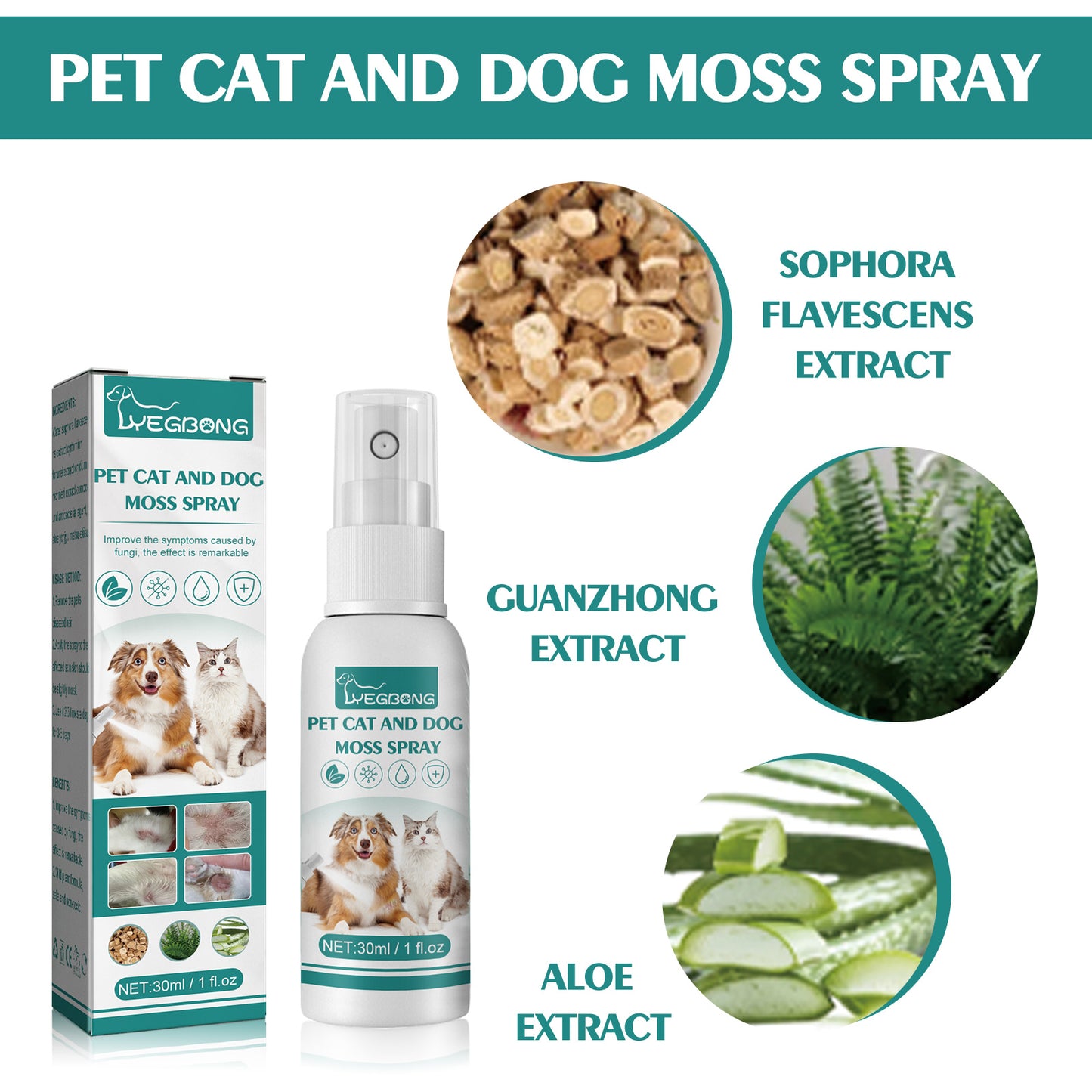 Pet Skin Medicine Spray, Cats And Dogs To Remove Mite Skin Itching To Remove Red Hair To Itch