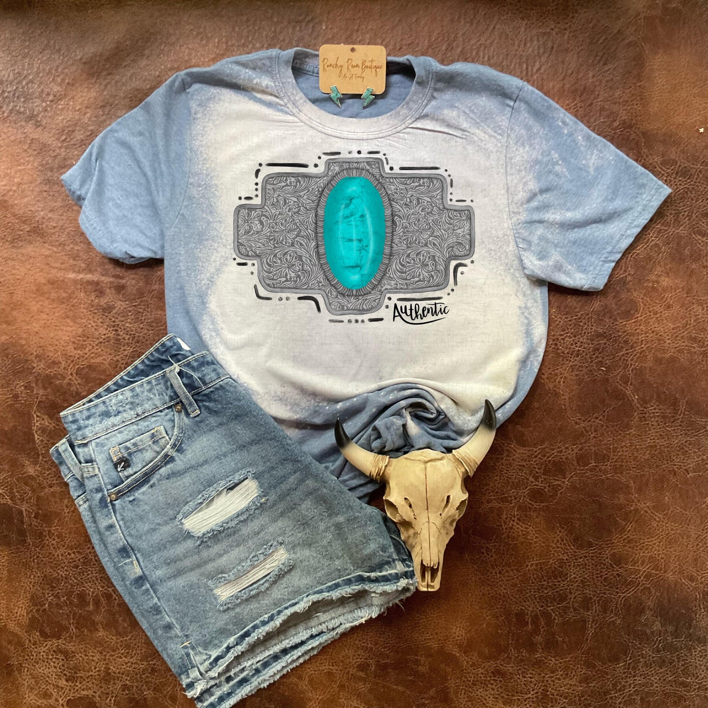 Authentic Turquoise Buckle Tee